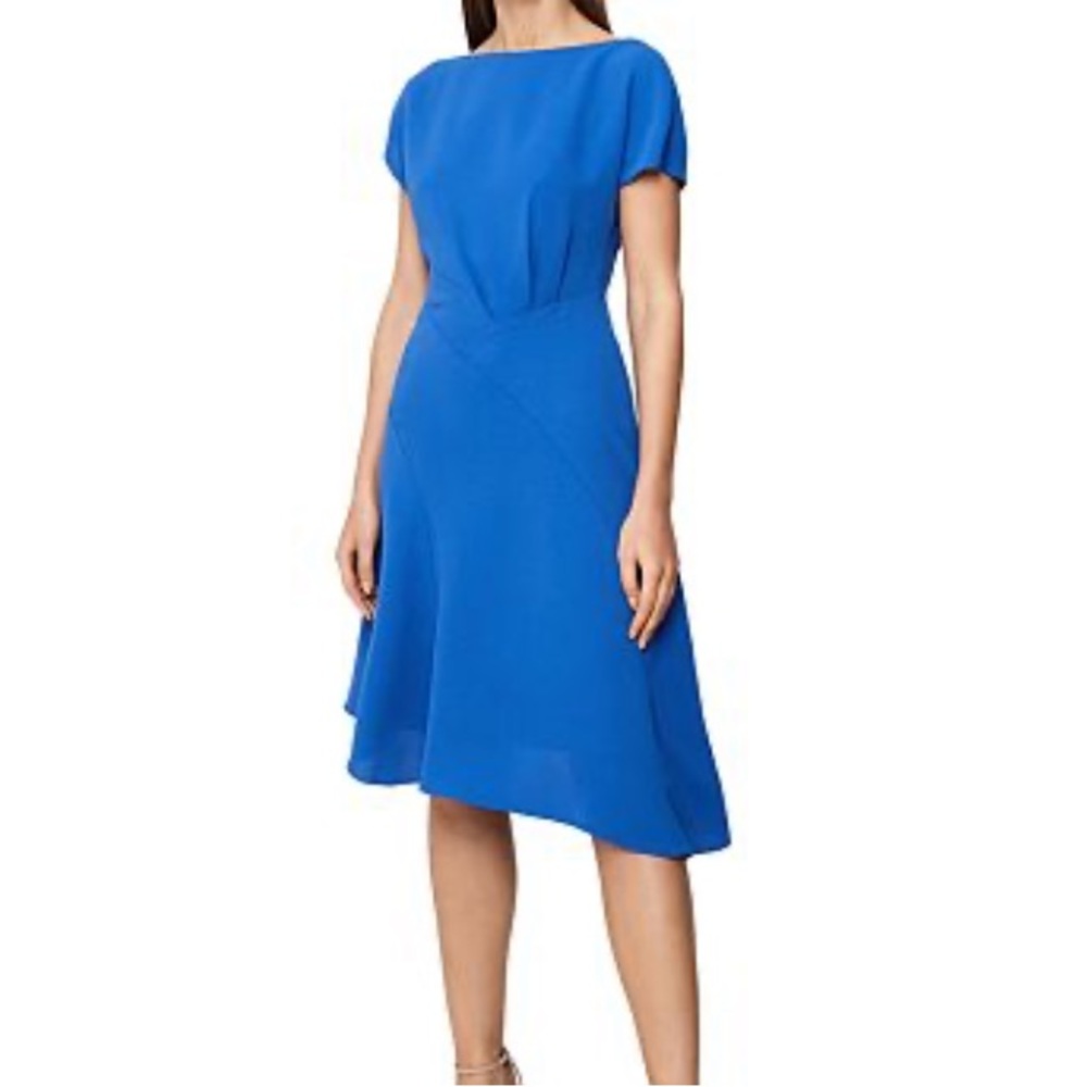 Reiss Blue Asymmetrical Dress